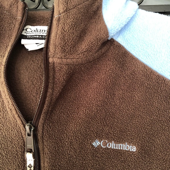 Columbia Fleece Large Light blue and brown - Picture 2 of 5